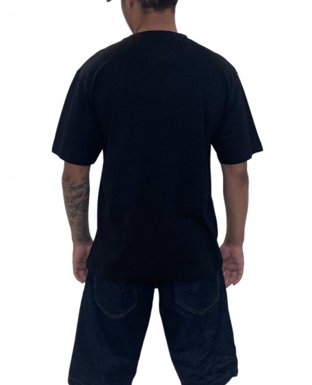 RP CREW baggy Organic Cotton T-Shirt BlackNGold by BSAT