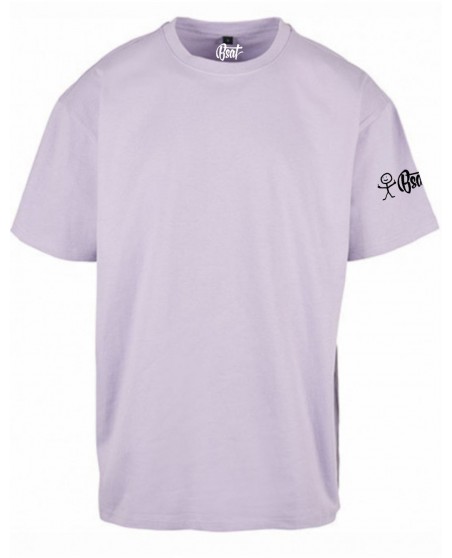 Stickman Baggy T-Shirt Light Purple by BSAT