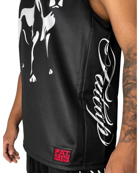 FatCap Dog Mesh Tank Top Black by FAT313