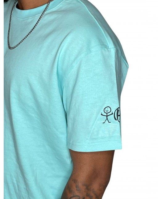 Stickman Baggy T-Shirt Light Sky blue...