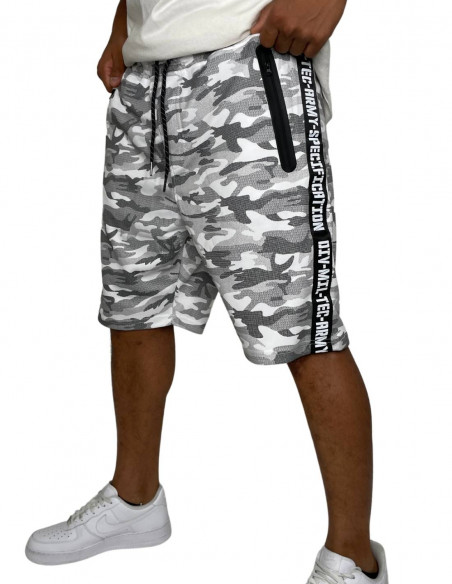 Tech Wear Track Shorts Urban Camo