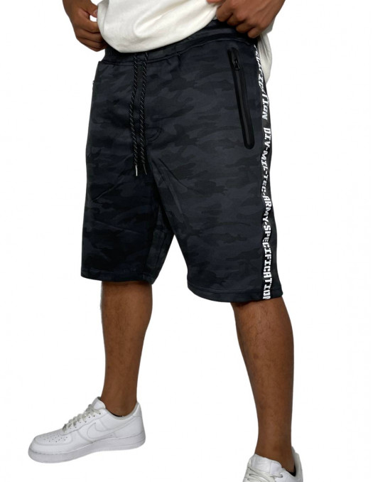 Tech Wear Track Shorts Dark Camo
