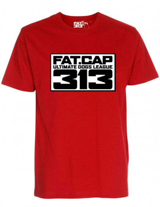 FATCAP Emblem T-Shirt Red by FAT313