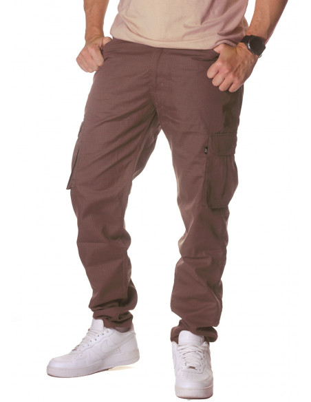 BSAT Tapered Fit Cargo Pants Brown