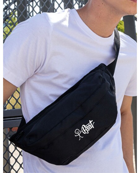 BSAT Stickman Shoulder Bag Black