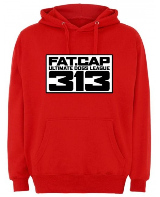 Fatcap Emblem Hoodie Red by FAT313