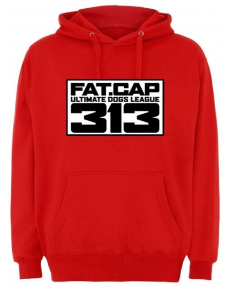 Fatcap Emblem Hoodie Red by FAT313