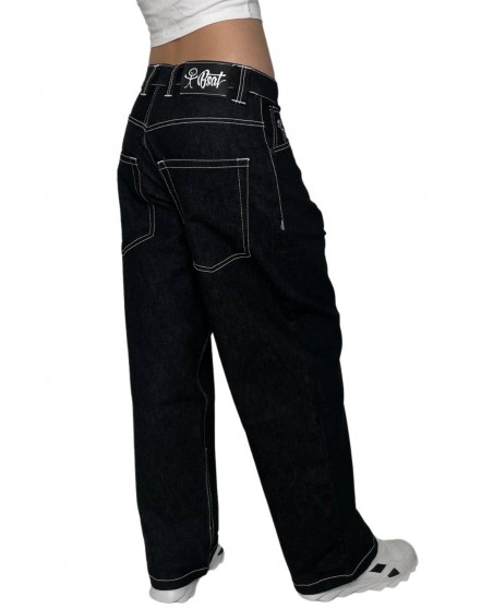 Stickman The F*ck Denim Jeans Black Baggy by BSAT