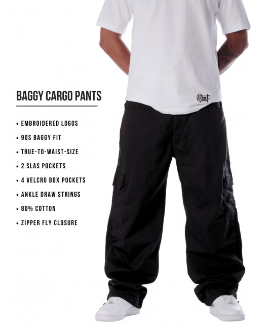 BSAT Combat Cargo Pants Black