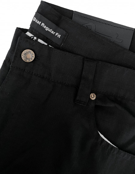 BSAT Regular Fit Combat Cargo Pants Black