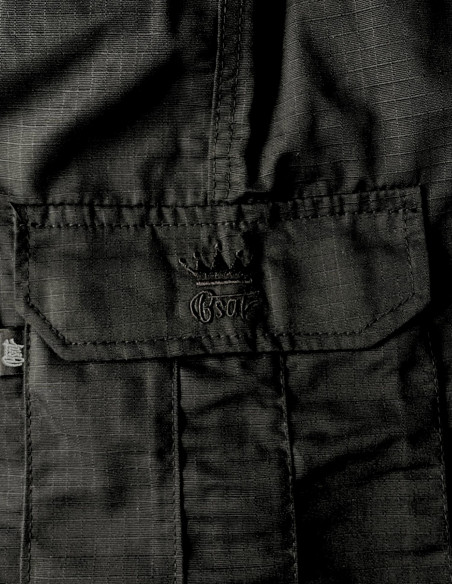 BSAT Regular Fit Combat Cargo Pants Black
