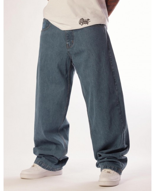 BSAT Bronx Baggy Jeans Plain Light Blue
