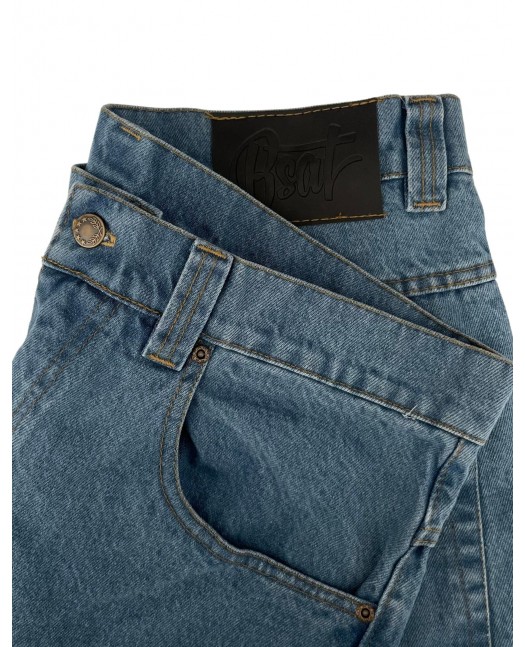 BSAT Bronx Baggy Jeans Plain Light Blue