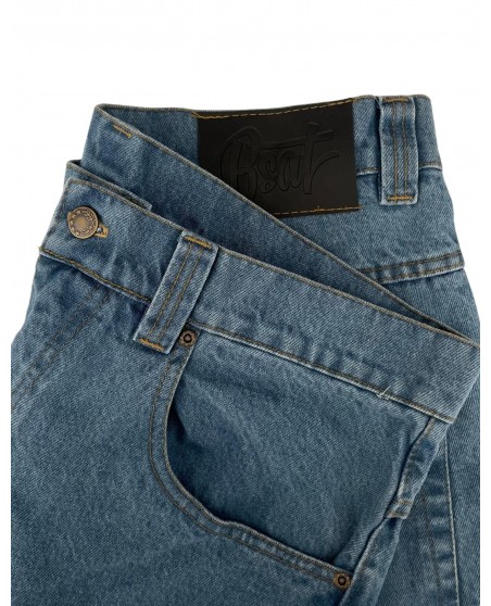 BSAT Bronx Baggy Jeans Plain Light Blue