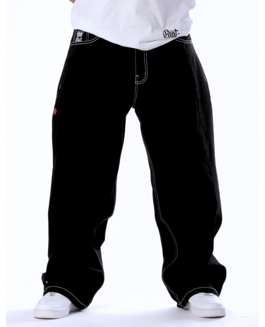 BSAT HUSTLA Baggy Jeans RedNWhite...