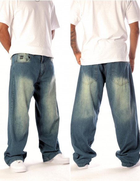 BSAT Baggy Jeans Diddy Spray Washed