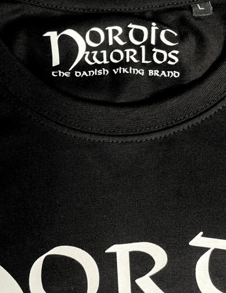 Nordic Worlds Blood T-Shirt Premium Black Cotton