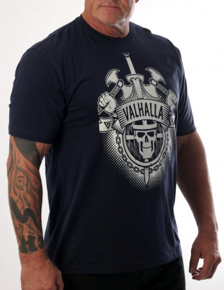 Valhalla Organic Cotton Navy T-Shirt by Nordic Worlds