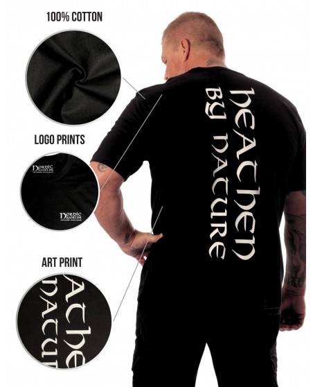 Nordic Worlds Heathen Premium T-Shirt Black
