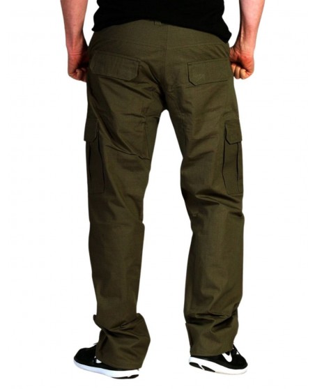 BSAT Regular Fit Combat Cargo Pants Dark Olive