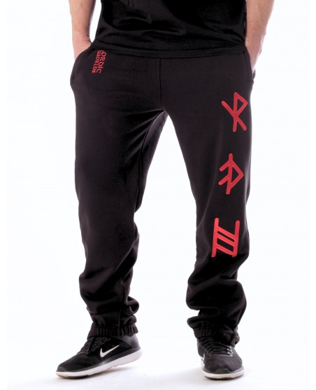 Alpha Premium Sweatpants BlackNRed by Nordic Worlds