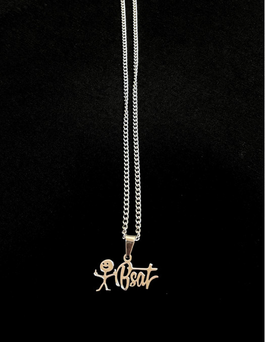 BSAT Stickman Necklace With Pendant...