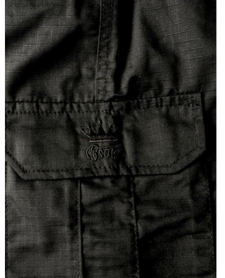 BSAT Streets of CPH Baggy Cargo Pants Black