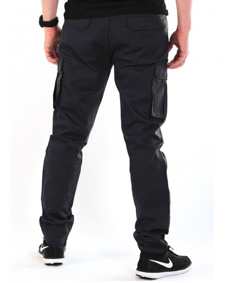 BSAT Cargo Pants Tapered Fit Navy Blue