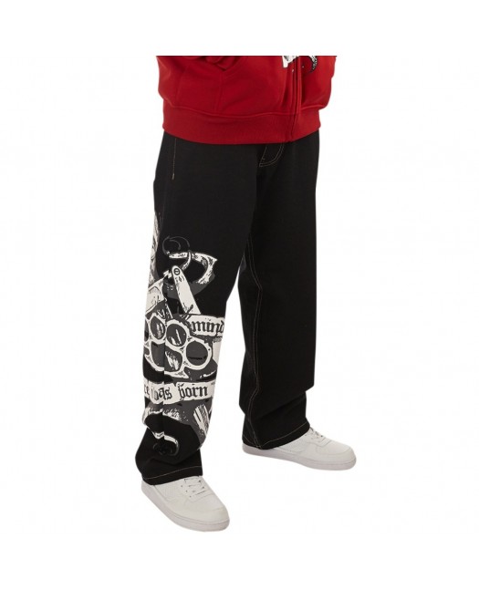 Criminal Minded Black Baggy Jeans