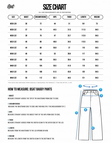 BSAT Baggy Cali Skull Jeans BlackNWhite