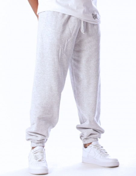 Classic Elasticated Cuff Jog Pants Heather Grey