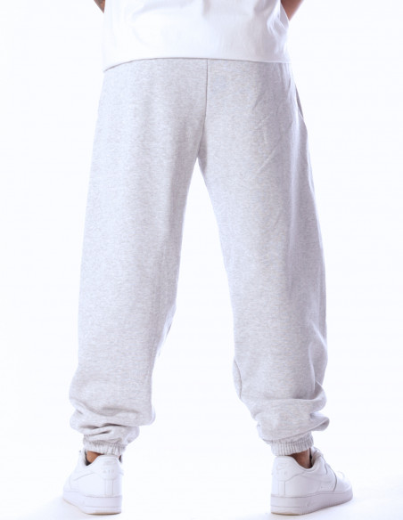 Classic Elasticated Cuff Jog Pants Heather Grey