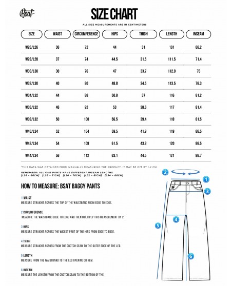 BSAT Art Script Logo Jeans BlackNWhite