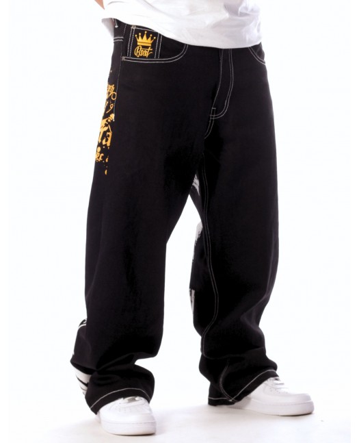 BSAT HUSTLA Gold Yellow Baggy Jeans...