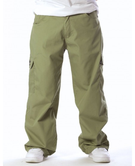BSAT Baggy Combat Cargo Pants Medium Green Baggy Fit