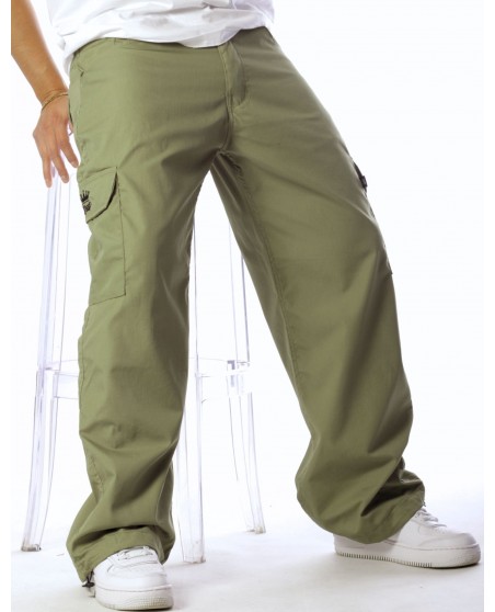 BSAT Baggy Combat Cargo Pants Medium Green Baggy Fit