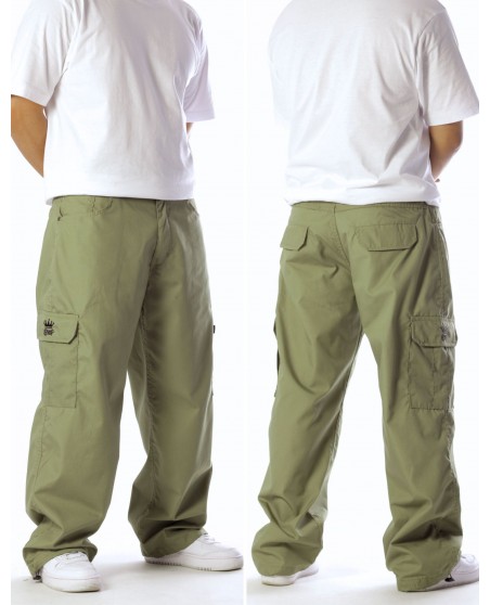 BSAT Baggy Combat Cargo Pants Medium Green Baggy Fit