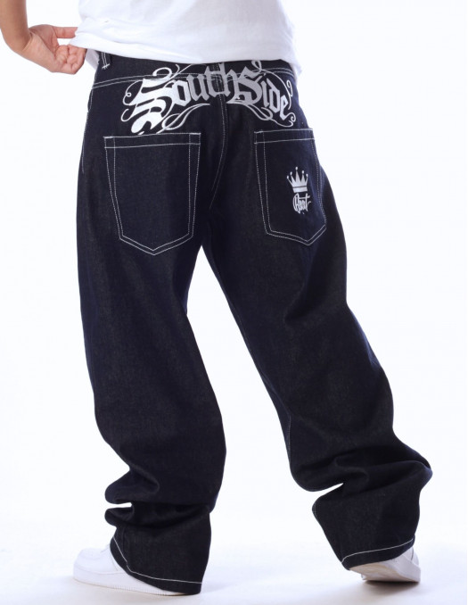 SouthSide Embroidery Baggy Jeans...