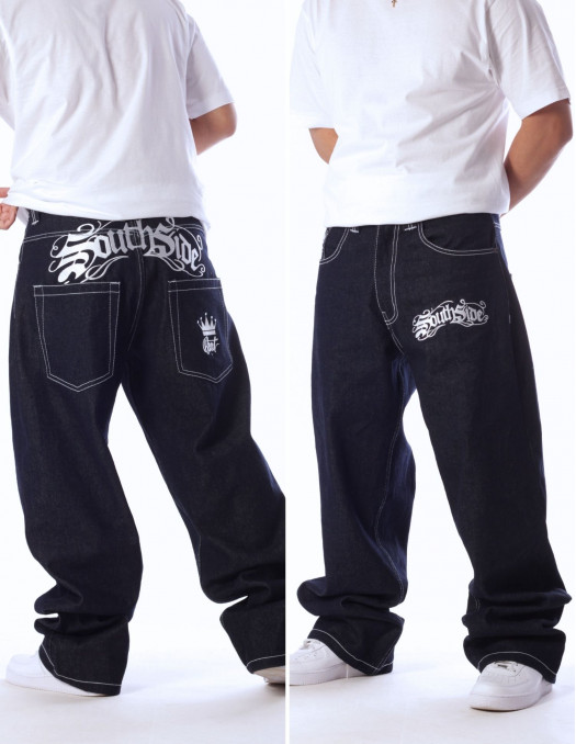 SouthSide Embroidery Baggy Jeans...