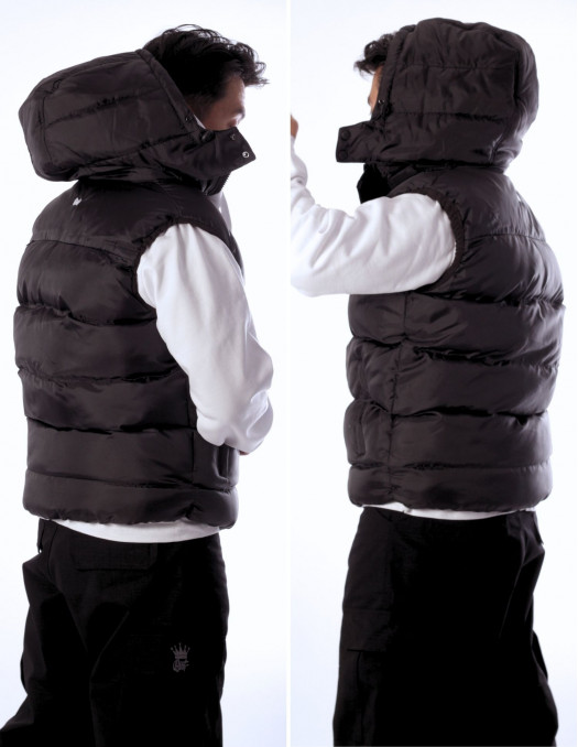 BSAT Puffer Vest Embroidery Black...