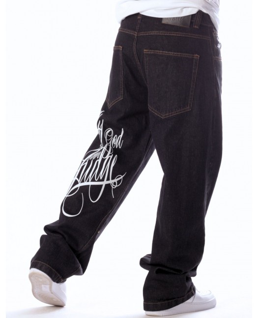 Baggy Only God Can Judge Washed Black...