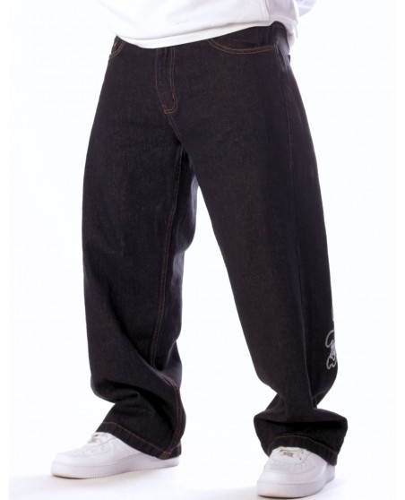 Good Times Sad Times Baggy Jeans Black by BSAT