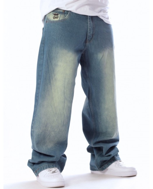 Stylewarz Baggy Jeans Blue Spray...