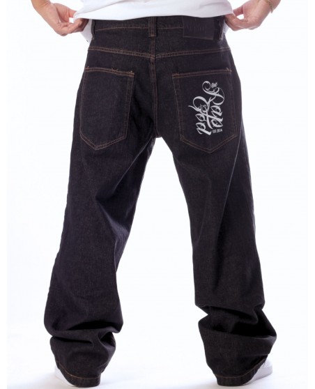 RAP GOD Baggy Jeans Black by BSAT