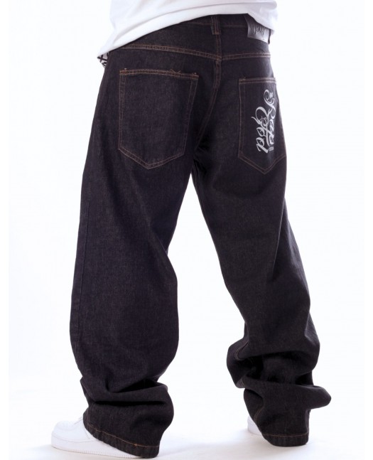 RAP GOD Baggy Jeans Black by BSAT
