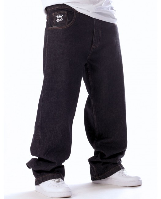 RAP GOD Baggy Jeans Black by BSAT