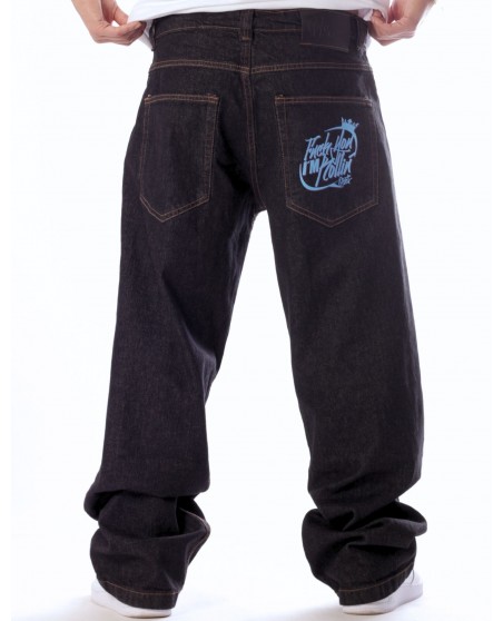 BSAT F**k You Im Rollin Baggy Jeans Raw Black Limited Edition
