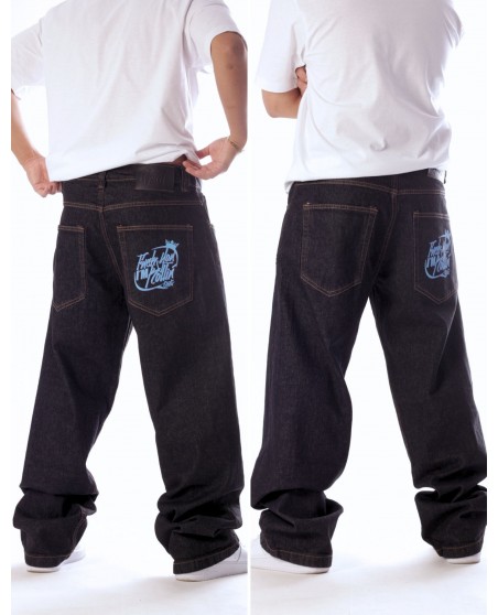 BSAT F**k You Im Rollin Baggy Jeans Raw Black Limited Edition