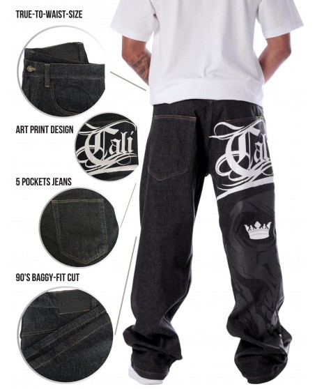 Cali Skull Grey Baggy by BSAT