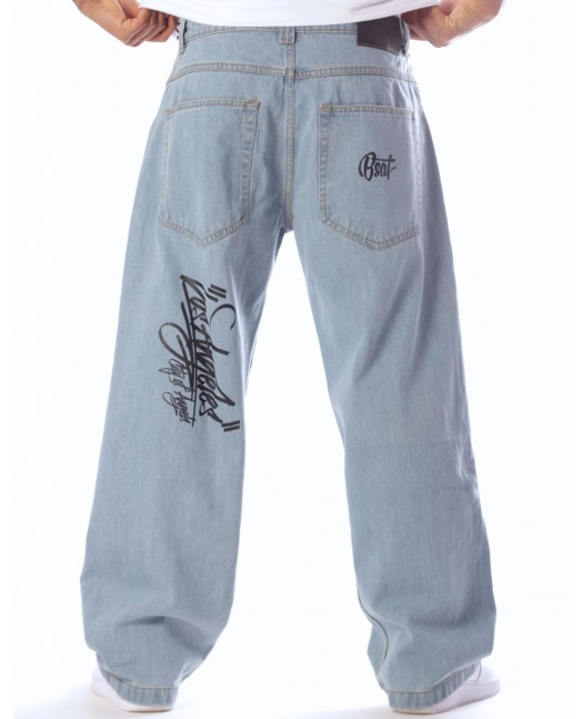 Los Angeles Baggy Jeans Sky Blue by BSAT